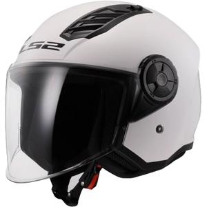 LS2 OF616 Airflow II Solid Gloss White Offener Motorradhelm