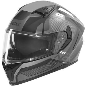 Integralhelm NOX N402 Mentor schwarz-weiß