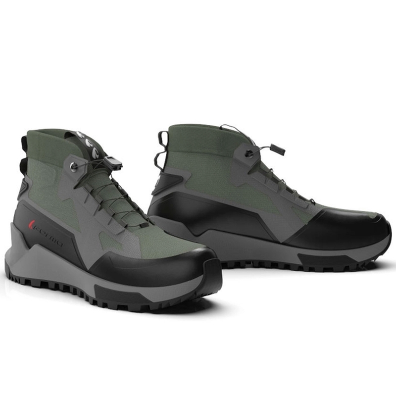 Motorradstiefel Forma Kumo grün-schwarz-grau