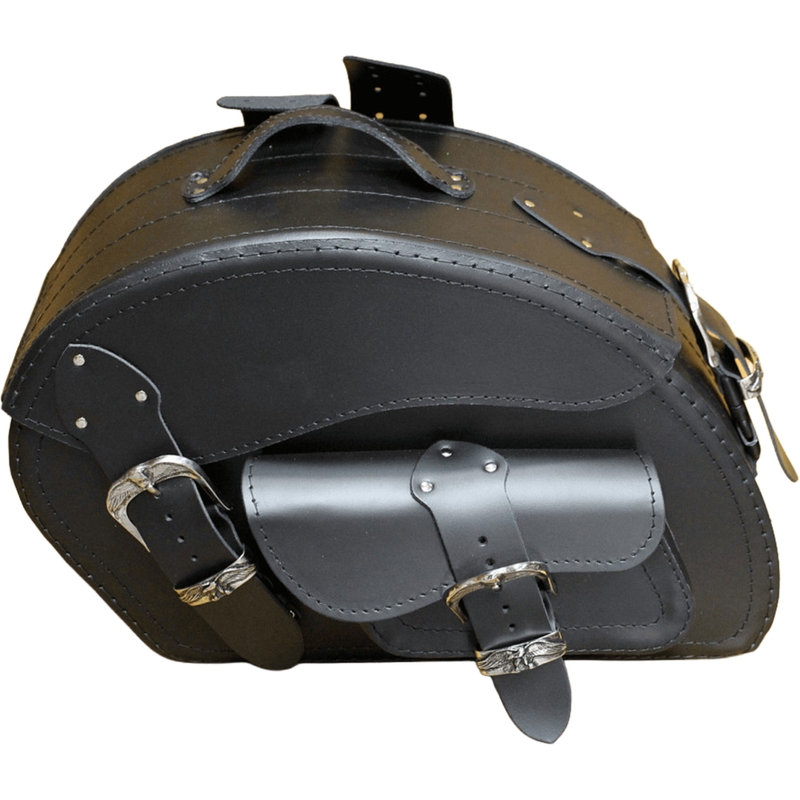 Motorradtaschen aus Leder RSA S158A schwarz