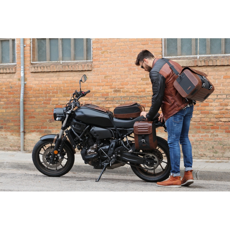 Side bag SHAD CAFE RACER SR38 10l Brown