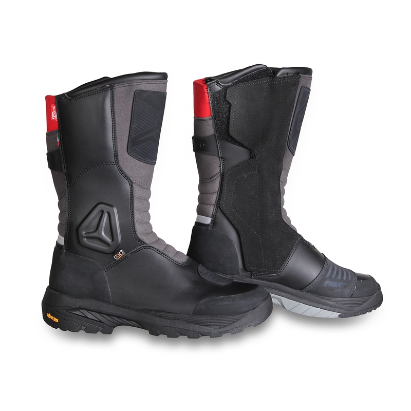 Falco Tourance Schwarz-Grau-Rot Motorradstiefel