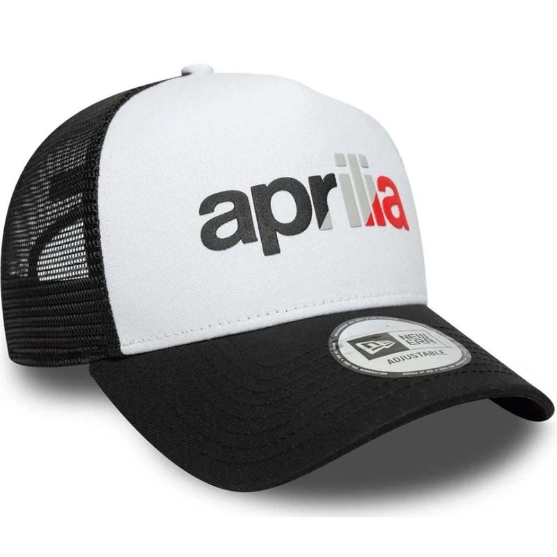 Aprilia 9forty Be A Racer Kappe mit Logo schwarz-weiß