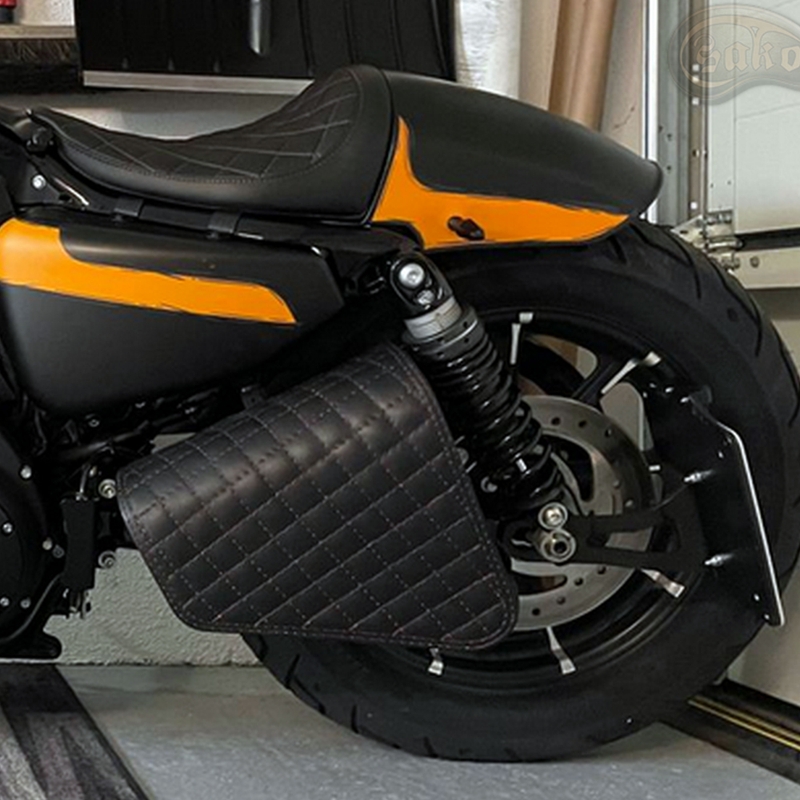 Motorradtasche aus Leder RSA S571 schwarz