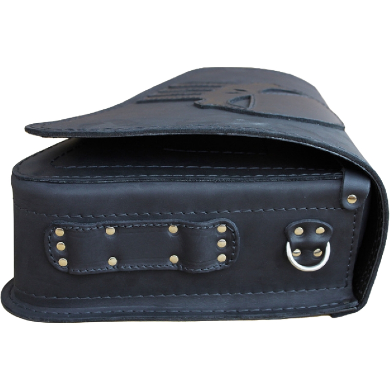 Motorradtasche aus Leder RSA S571 Punisher HD Sportster schwarz