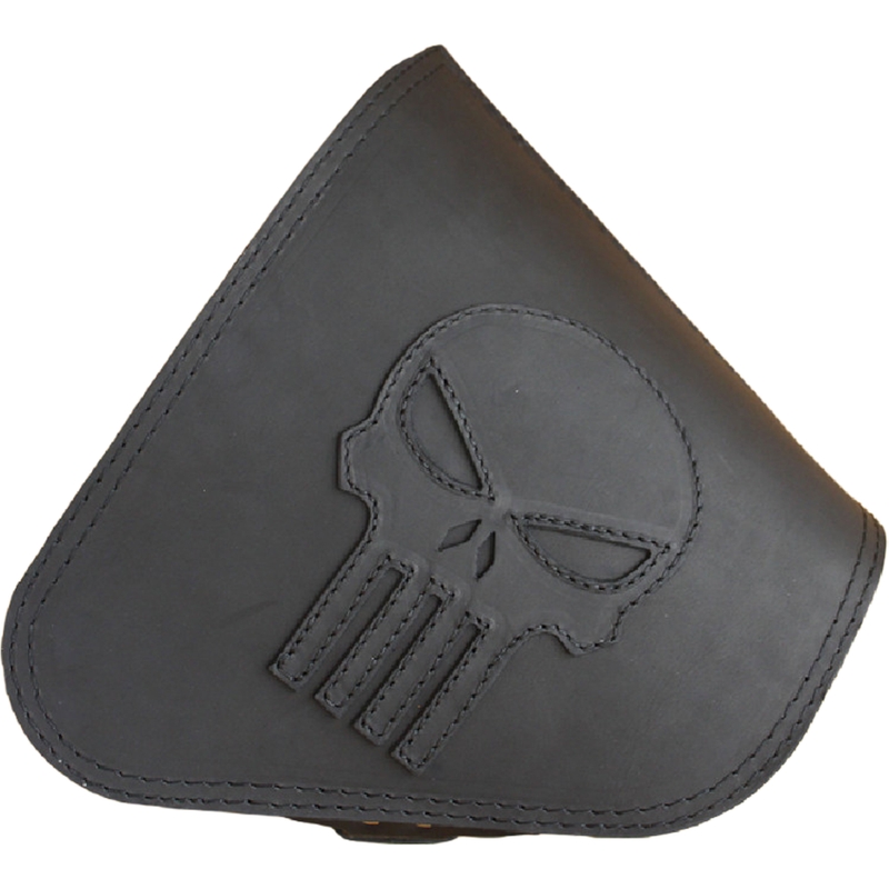 Motorradtasche aus Leder RSA S63 Punisher schwarz