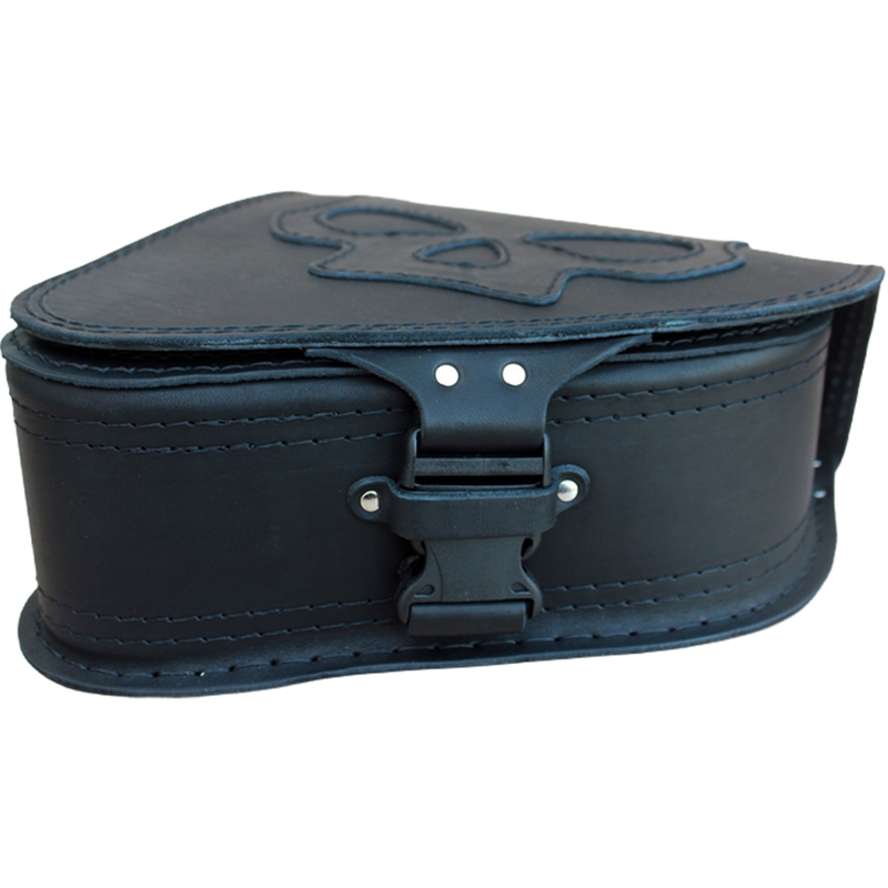 Motorradtasche aus Leder RSA S63 Skull HD Softail schwarz