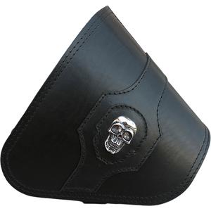 Motorradtasche aus Leder für RSA S637 HD Softail, schwarz