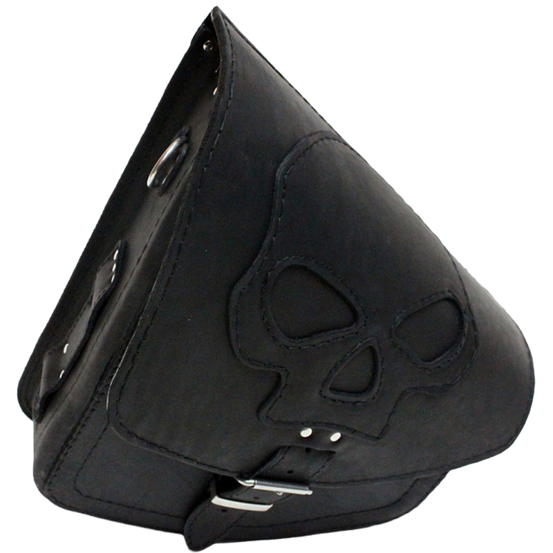 Motorradtasche aus Leder RSA S66 Skull HD Softail schwarz