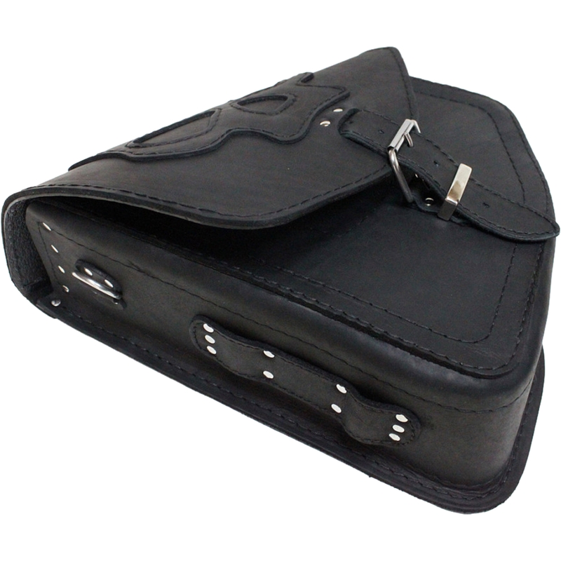 Motorradtasche aus Leder RSA S66 Skull HD Softail schwarz