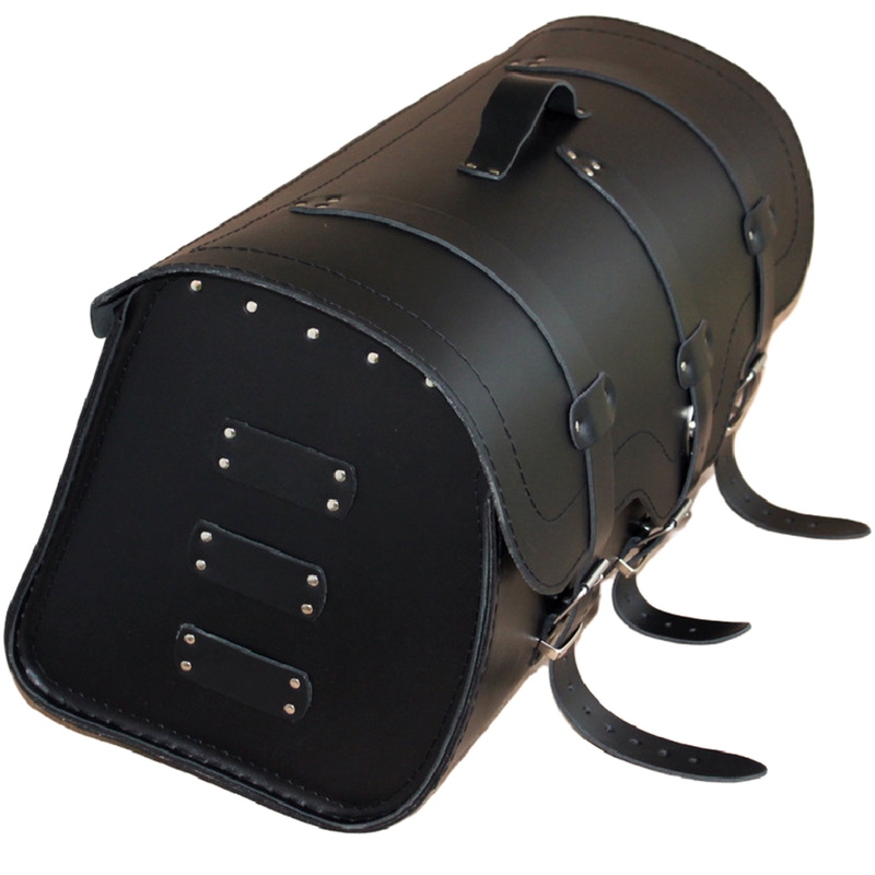 Motorradkoffer aus Leder mit Schloss RSA K165 schwarz