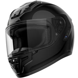 SENA Phantom Integralhelm mit Mesh-Headset, glänzend schwarz