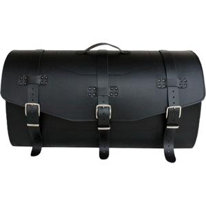 Motorradkoffer aus Leder mit Schloss RSA K461 schwarz