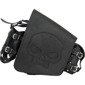Motorradtasche aus Leder RSA S494 Skull HD Softail schwarz
