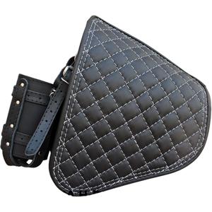 Motorradtasche aus Leder für RSA S63 HD Softail, schwarz