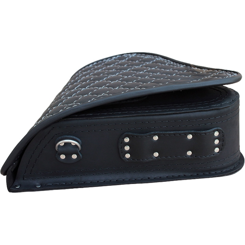 Motorradtasche aus Leder für RSA S63 HD Softail, schwarz
