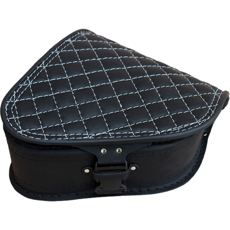 Motorradtasche aus Leder für RSA S63 HD Softail, schwarz