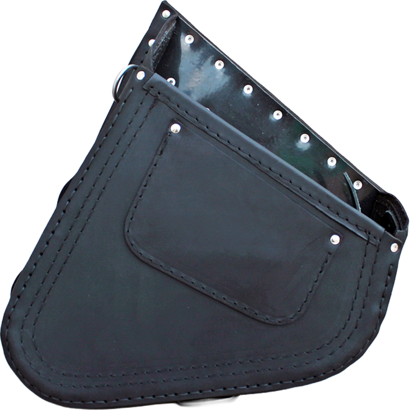 Motorradtasche aus Leder für RSA S63 HD Softail, schwarz