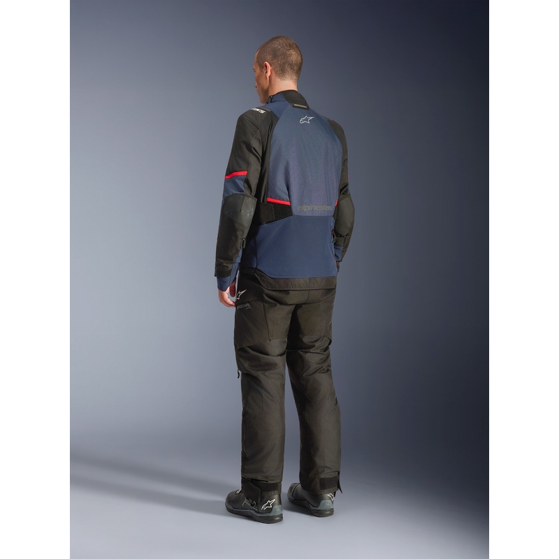 Alpinestars Andes V4 Drystar Motorradjacke Dunkelblau-Blau-Schwarz