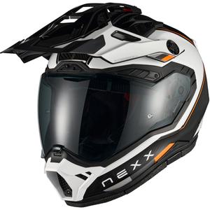 Enduro-Motorradhelm Nexx X.Rally Raid weiß-orange