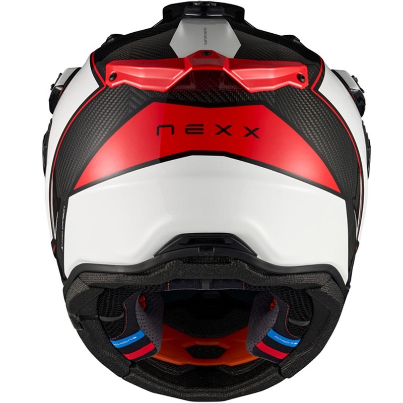 Enduro-Motorradhelm Nexx X.Rally Raid weiß-rot