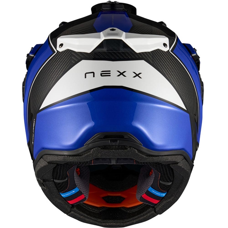 Enduro-Motorradhelm Nexx X.Rally Raid blau-weiß