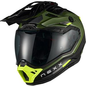 Enduro-Motorradhelm Nexx X.Rally Raid grün-fluoreszierend gelb