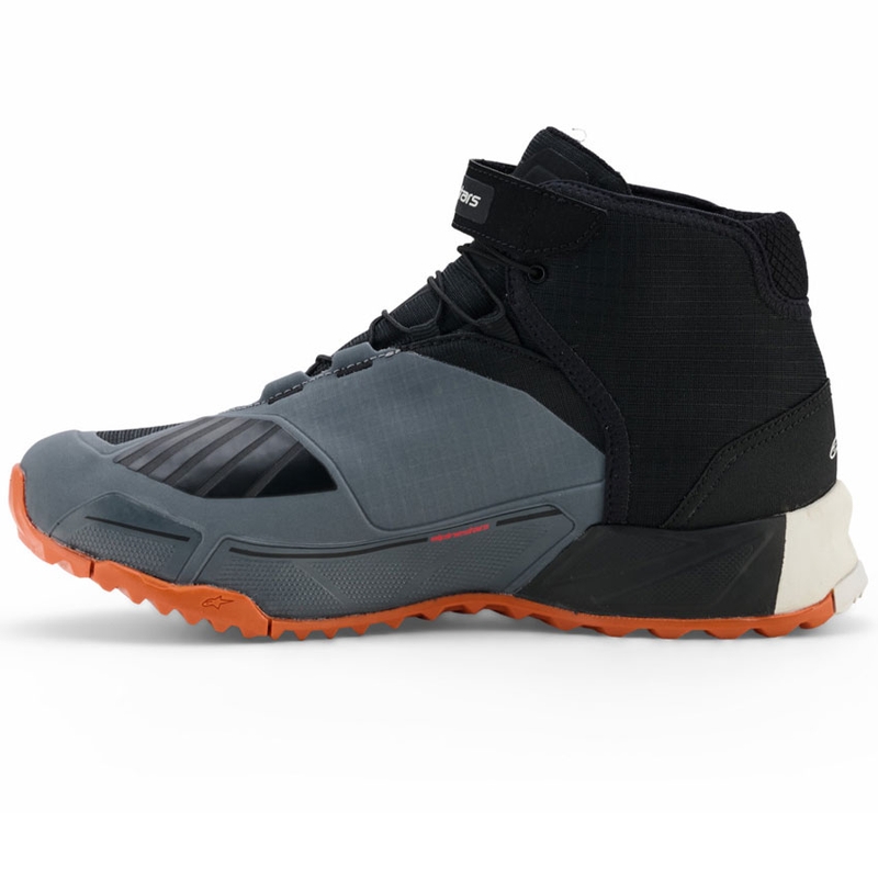 Alpinestars CR-X Drystar Motorradstiefel schwarz-dunkelgrau-orange