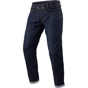 Revit Lewis Selvedge TF Dunkelblau Cropped Motorrad Jeans