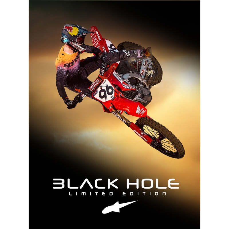 Alpinestars Supertech S-M10 Motocross-Helm in limitierter Auflage, Black Hole, schwarz