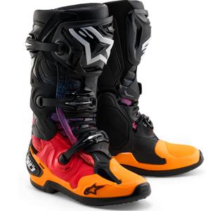 Alpinestars Tech 10 Limited Edition Black Hole Motorradstiefel, Schwarz-Mehrfarbig