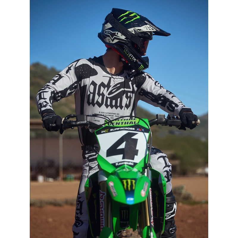 Alpinestars Techstar Motocross-Trikot in limitierter Auflage, Wolf Dust, Sand-Schwarz