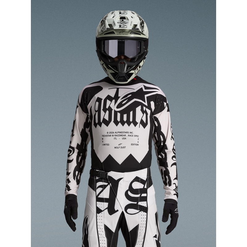 Alpinestars Techstar Motocross-Trikot in limitierter Auflage, Wolf Dust, Sand-Schwarz
