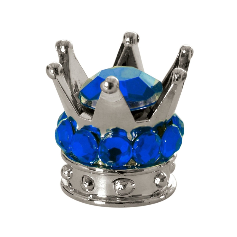 Oxford Crown Ventilkappen in Silber und Blau