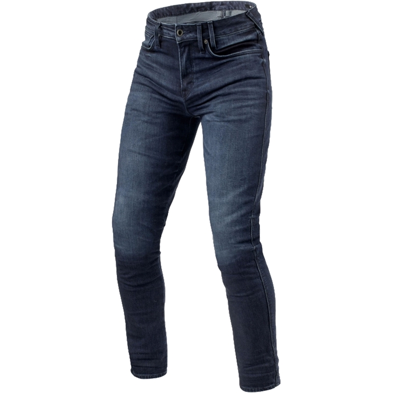 Revit Carlin SK kurze Motorradjeans in Dunkelblau