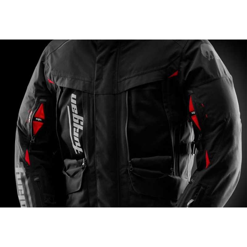 Furygan CHALLENGER 3C PRIMALOFT® Motorradjacke schwarz-rot
