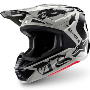 Alpinestars Supertech S-M7 Motocross-Helm in limitierter Auflage, Farbe: Wolf Dust, Sand-Schwarz