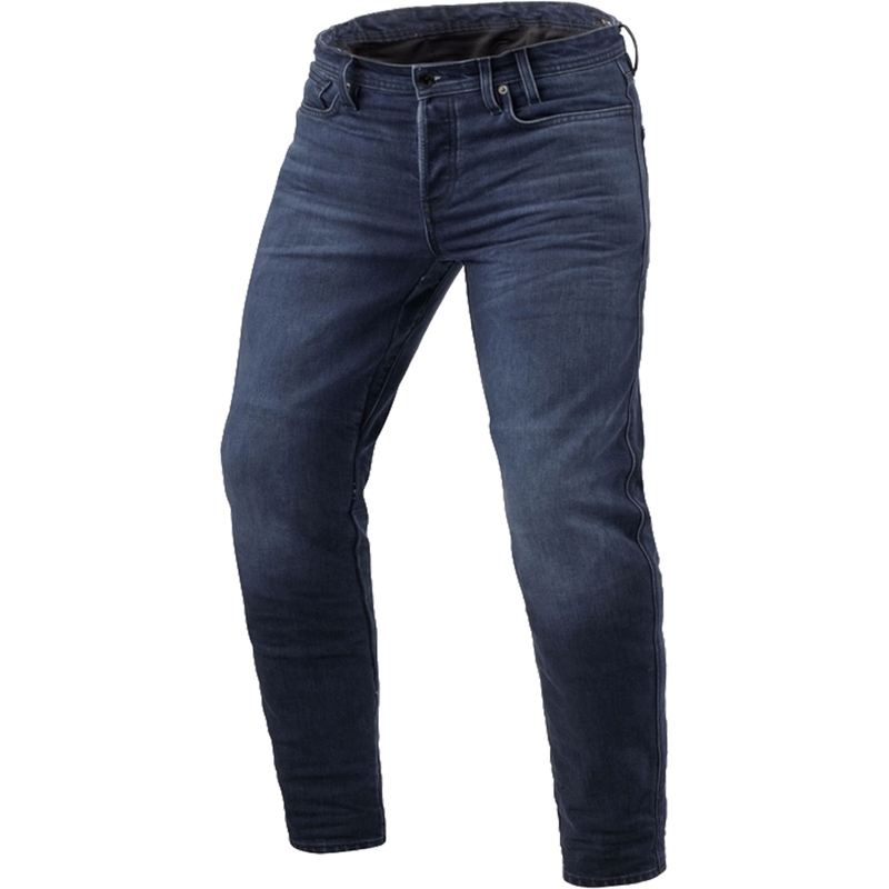 Motorradjeans Revit Micah TF gewaschen dunkelblau