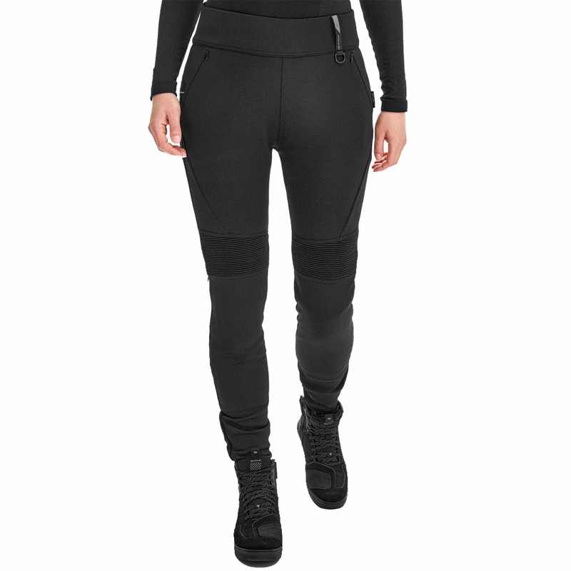 Shima Vesper Damen-Motorradhose mit verlängertem Bund, schwarz