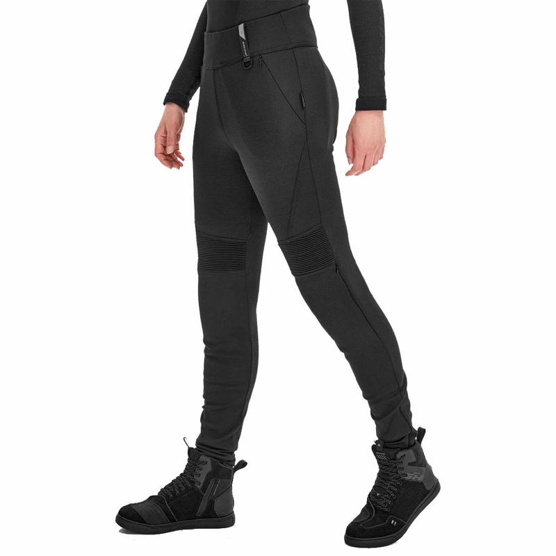 Shima Vesper Damen-Motorradhose mit verlängertem Bund, schwarz