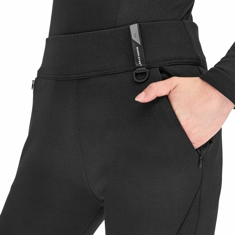 Shima Vesper Damen-Motorradhose mit verlängertem Bund, schwarz