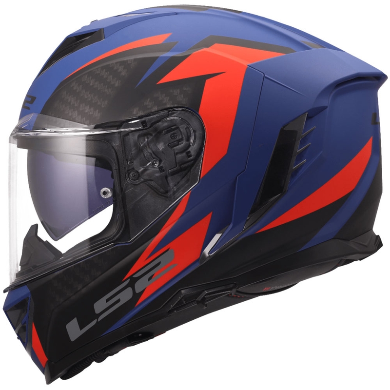 Integralhelm LS2 FF818 Storm III Dynamo blau-rot