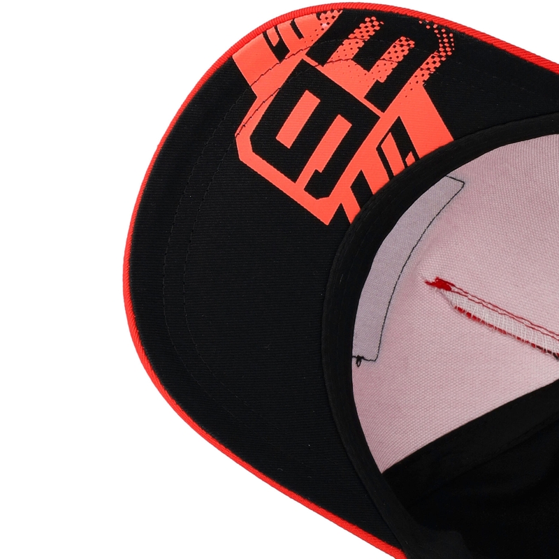 Ducati Marc Marquez Baseballkappe mit 93er Patch für Kinder, schwarz-rot