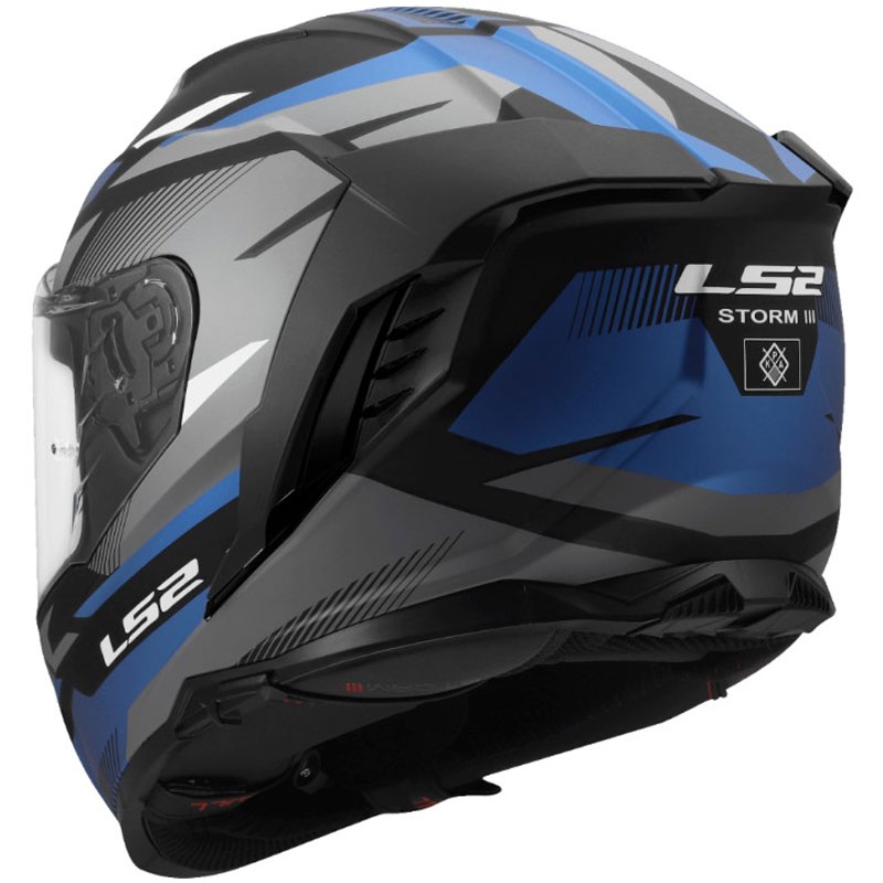 Integralhelm LS2 FF818 Storm III Komai schwarz-blau