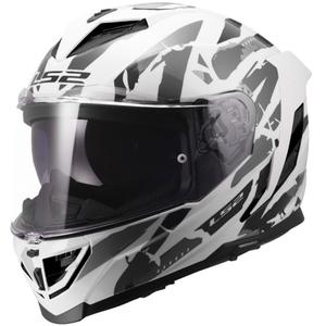 Integralhelm LS2 FF818 Storm III Kaos weiß-grau