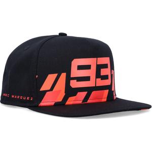 Ducati Marc Marquez Flat Cap 93 Rot Rechtecke Schwarz