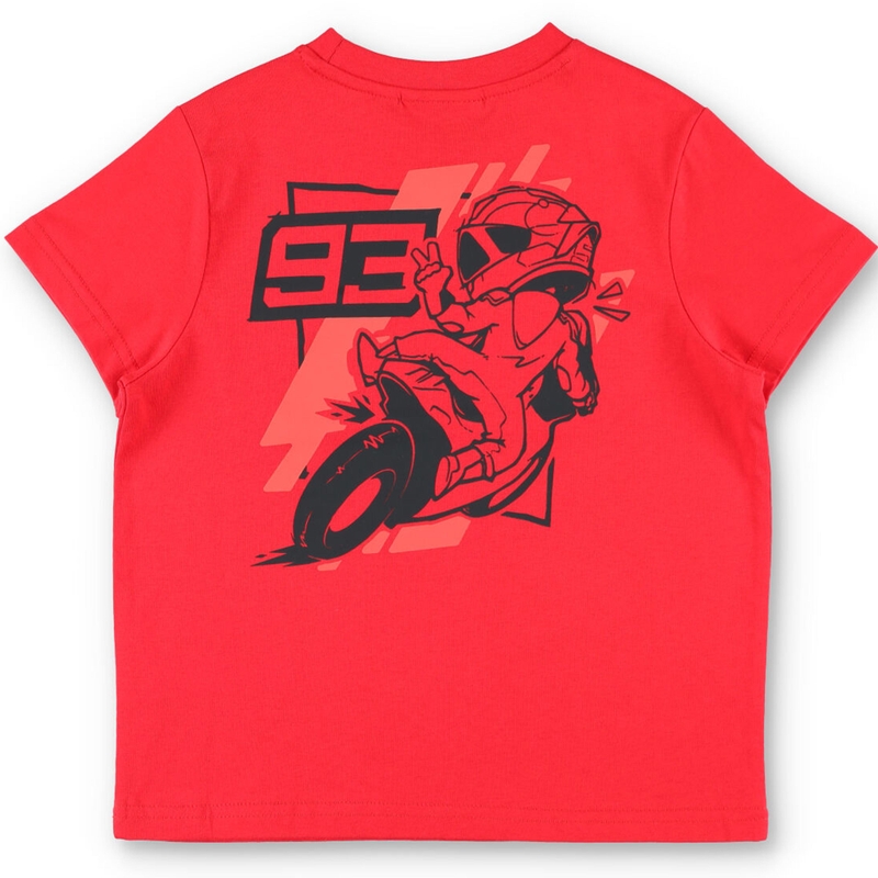 rotes Ducati Marc Marquez Grafik-Bike-T-Shirt für Kinder