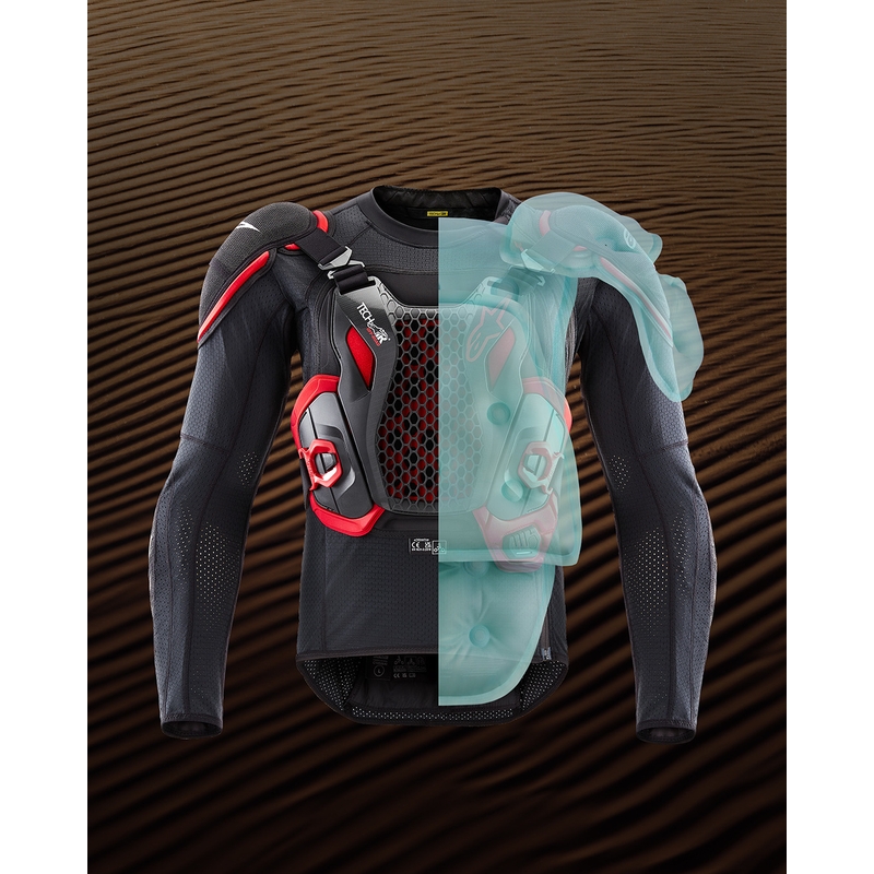 Alpinestars TECH-AIR® OFF-ROAD Motorrad-Airbagweste schwarz-rot