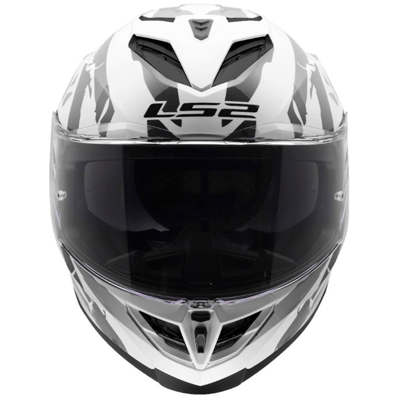 Integralhelm LS2 FF818 Storm III Kaos weiß-grau