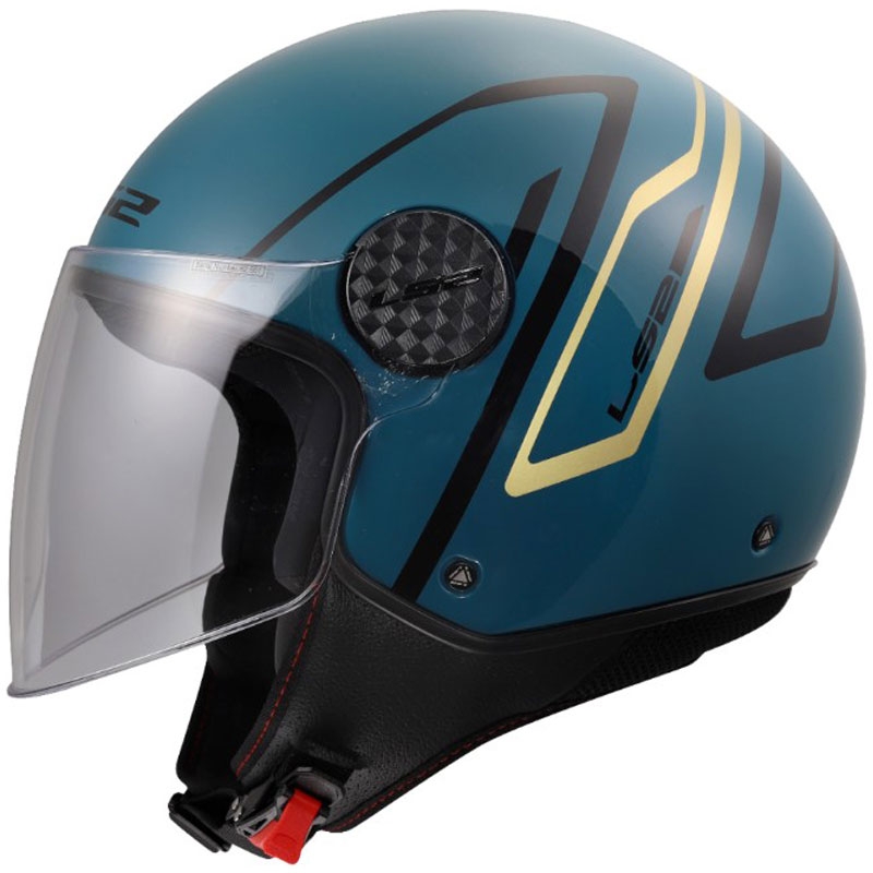 Offener Motorradhelm LS2 OF558 Sphere Lux II Minimum dunkelblaugrün
